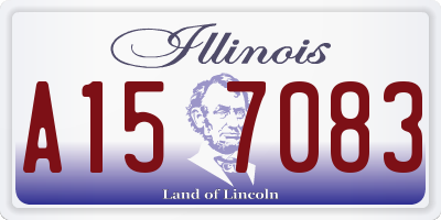 IL license plate A157083