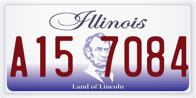 IL license plate A157084