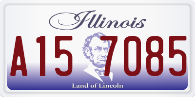 IL license plate A157085