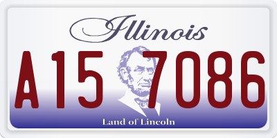 IL license plate A157086