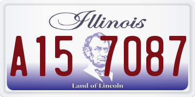 IL license plate A157087