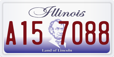 IL license plate A157088