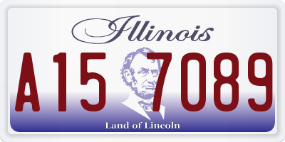 IL license plate A157089