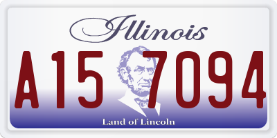 IL license plate A157094