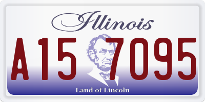 IL license plate A157095