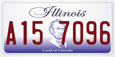 IL license plate A157096