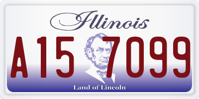 IL license plate A157099