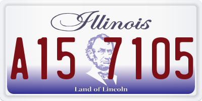IL license plate A157105