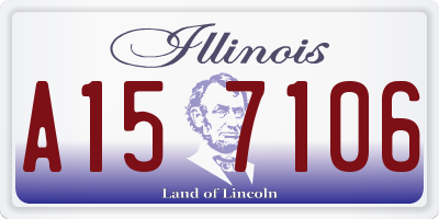 IL license plate A157106