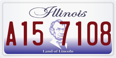 IL license plate A157108