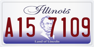 IL license plate A157109