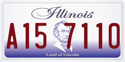 IL license plate A157110