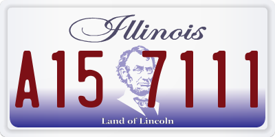 IL license plate A157111