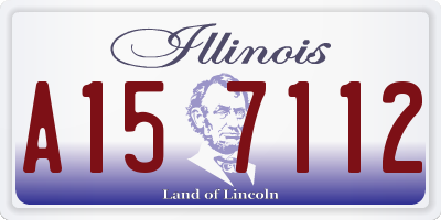 IL license plate A157112