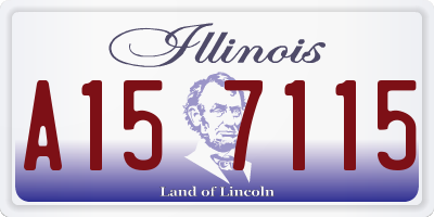 IL license plate A157115