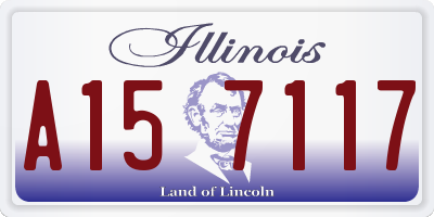 IL license plate A157117