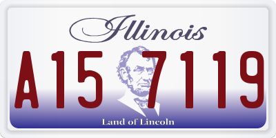 IL license plate A157119