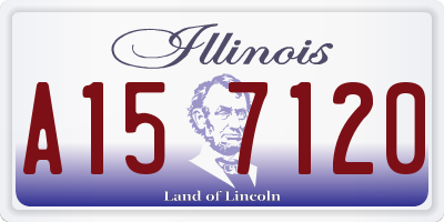 IL license plate A157120