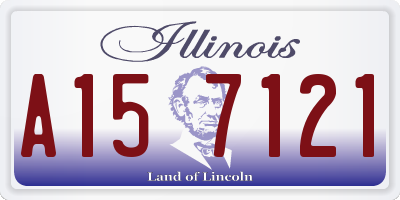 IL license plate A157121