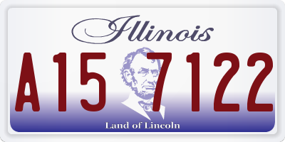 IL license plate A157122