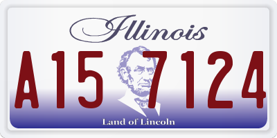 IL license plate A157124