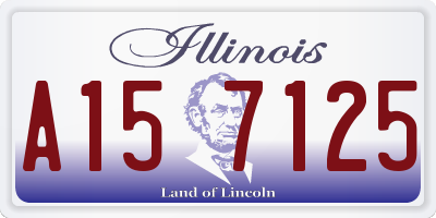 IL license plate A157125