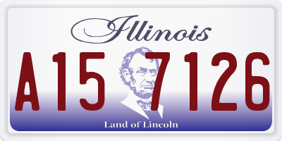 IL license plate A157126