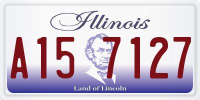 IL license plate A157127