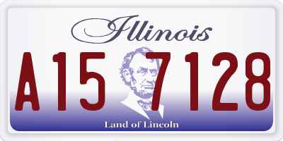 IL license plate A157128