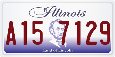 IL license plate A157129