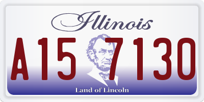 IL license plate A157130