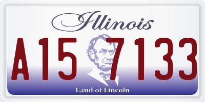 IL license plate A157133