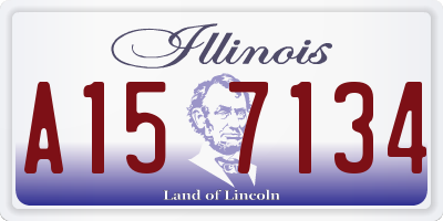 IL license plate A157134