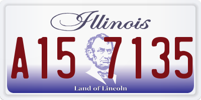 IL license plate A157135