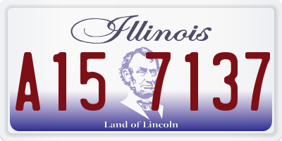 IL license plate A157137