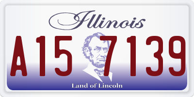 IL license plate A157139