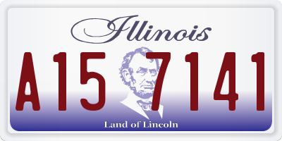 IL license plate A157141