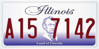 IL license plate A157142
