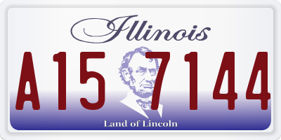 IL license plate A157144