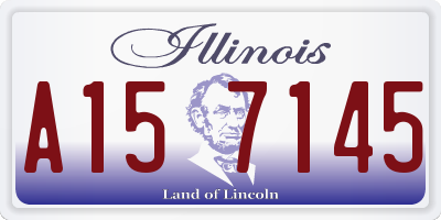 IL license plate A157145