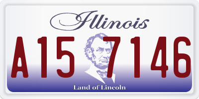 IL license plate A157146