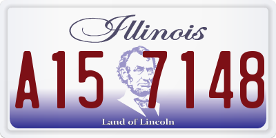 IL license plate A157148