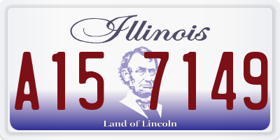 IL license plate A157149