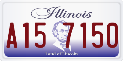 IL license plate A157150
