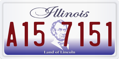 IL license plate A157151
