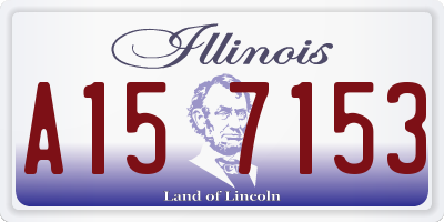 IL license plate A157153