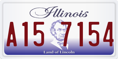 IL license plate A157154