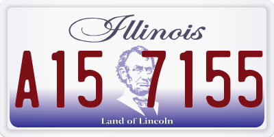 IL license plate A157155