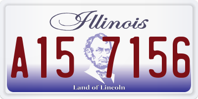 IL license plate A157156
