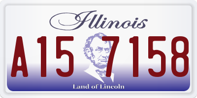 IL license plate A157158